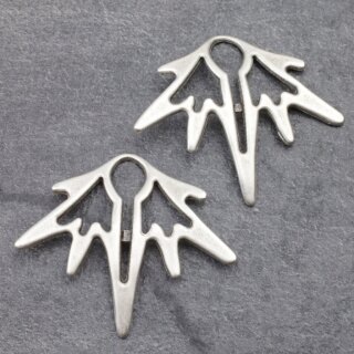 5 Zamak Anhnger Altsilber