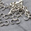 20 Metal Crimp, Cord Crimp, Crimp Fastener, Crimp Beads, Leather Crimp, 18x3 mm (Ø 5-6 mm)