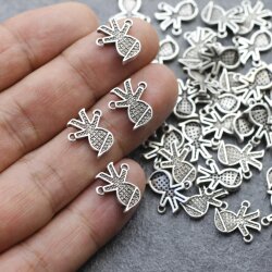 20 Little Boy Connector Charms, Bracelet making supplies