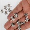 20 Little Boy Connector Charms, Bracelet making supplies