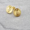 1 pair Snake stud earrings, gold