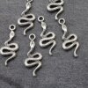 20 Silver Charms, Snake charm pendants