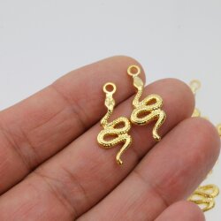 20 Snake charm pendants