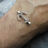 10 Anchor Charms, Bracelet Connector