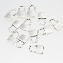 10 Dainty Padlock Charms Pendant