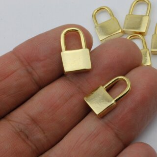 10 Dainty Padlock Charms Pendant