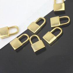 10 Dainty Padlock Charms Pendant