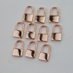 10 Dainty Padlock Charms Pendant