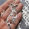 20 Dainty Lightning Bolt Charm