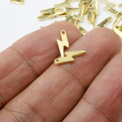 50 Dainty Lightning Bolt Charm