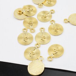 20 Gold Snake Charms Pendant