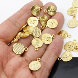 20 Gold Snake Charms Pendant