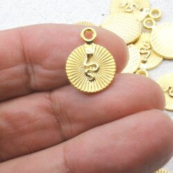20 Gold Snake Charms Pendant