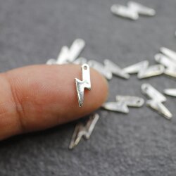 50 Dainty Lightning Bolt Charm