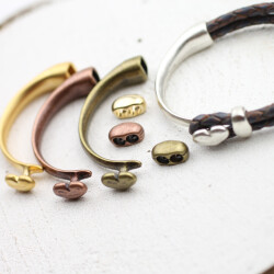 Herz Armspange, Half Cuff Armbandverschluss 57 mm Ø 8*4  mm