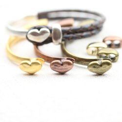 1 Set Half Cuff Bracelet Findings, Heart Bracelet Clasp,...