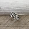 Ring Silver Openwork Ring Leaf Ring Lattice Ring