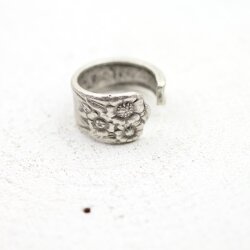 floral spoon ring