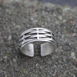 Geflochtener Ring Silber