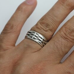 Geflochtener Ring Silber