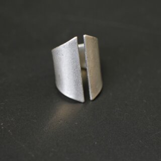 Geometric Ring Silver