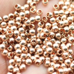 200 Brass Beads, Metal Spacer Beads 3 mm (Ø 1,5 mm)...