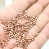 200 Messingperlen 3 mm (Ø 1,5  mm) Rosegold