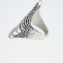 Wavy Layered Silver Ring