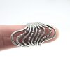 Wavy Layered Silver Ring