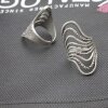 Wavy Layered Silver Ring