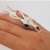 Gazelle Skull Ring, Antelope Skull, Impala Skull, Deer Skull