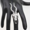 Gazelle Skull Ring, Antelope Skull, Impala Skull, Deer Skull