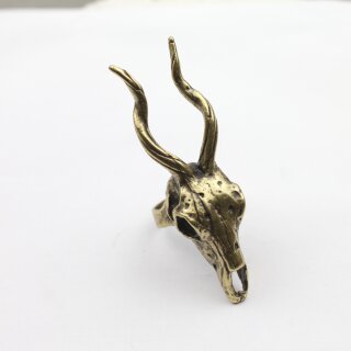 Gazelle Skull Ring, Antelope Skull, Impala Skull, Deer Skull