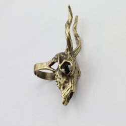 Gazelle Skull Ring, Antelope Skull, Impala Skull, Deer Skull