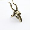 Gazelle Skull Ring, Antelope Skull, Impala Skull, Deer Skull