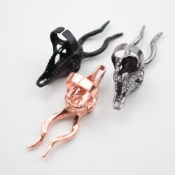 Gazelle Skull Ring, Antelope Skull, Impala Skull, Deer Skull