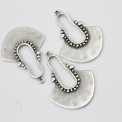 5 Antique Silver Tribal Charms Pendant, Ethnic Pendant