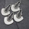 5 Antique Silver Tribal Charms Pendant, Ethnic Pendant