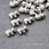 10 Elephant Beads, Double Sided