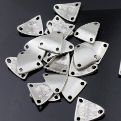 10 Metallperlen Zwischenperlen Silber Verbinder