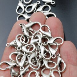 10 Karabiner Schmuck Verschluss 14x8 mm