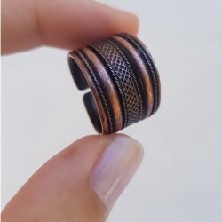 Boho Ring, Antique Copper
