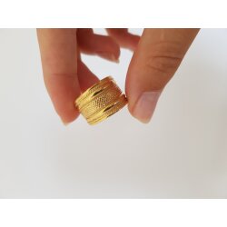 Boho Ring, 24k Gold Plated