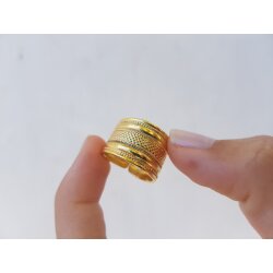 Boho Ring, 24k Gold Plated
