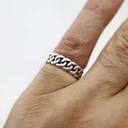 Link Chain Silver Ring