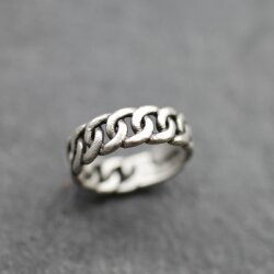 Link Chain Silver Ring