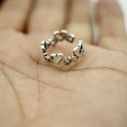 Herzring Silber, Infinity Heart