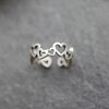 Herzring Silber, Infinity Heart