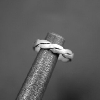 Silver Braided Ring