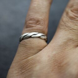 Silver Braided Ring